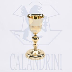 Malta goblet in satin gold polished cup