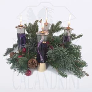 Belle Vous Porta Candele Natalizio Tealight - 13 x 37 cm - 4 Portacandele Votivi in Vetro - Ghirlanda Belle Vous Porta Candele Natalizio Tealight - 13 x 37 cm - 4 Portacandele Votivi in Vetro - Ghirlanda